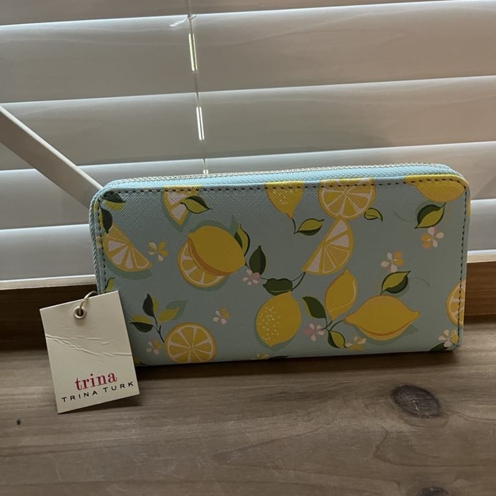 Trina Turk Lemon Print Wallet